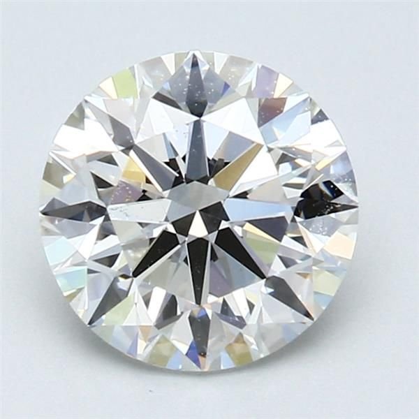 2.01ct H SI1 Rare Carat Ideal Cut Round Diamond