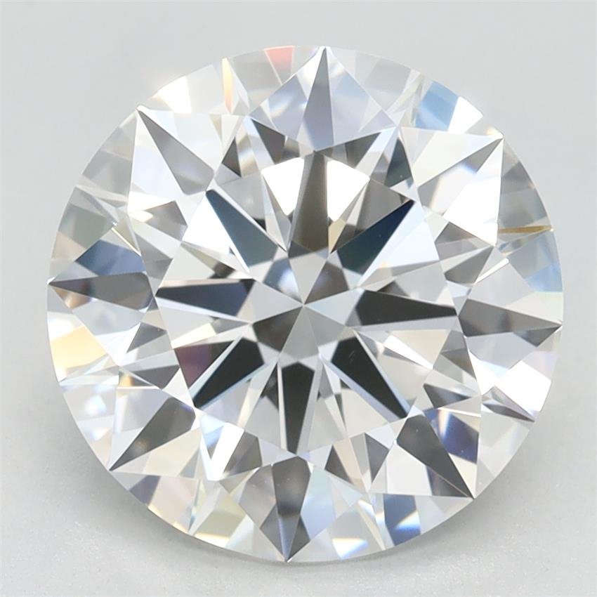 3.11ct E VVS1 Rare Carat Ideal Cut Round Lab Grown Diamond