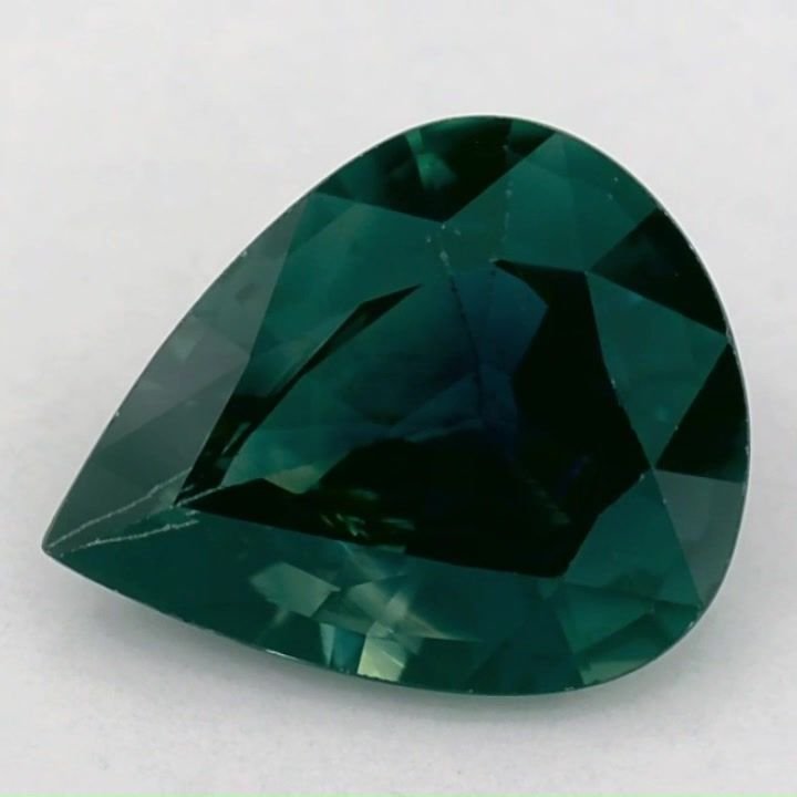 2.26 Carat Green Pear Sapphire