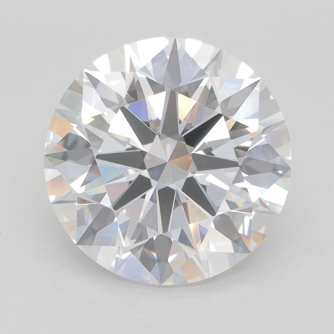 5.39ct D IF Rare Carat Ideal Cut Round Lab Grown Diamond