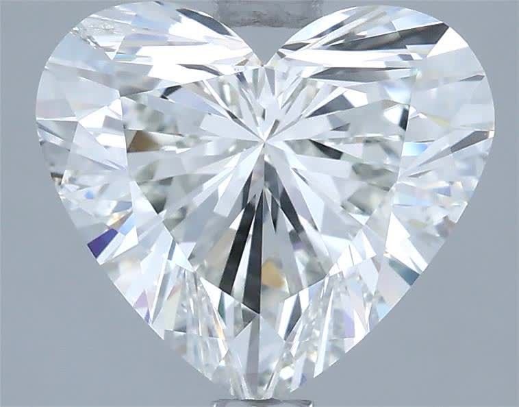 3.12ct H SI1 Rare Carat Ideal Cut Heart Diamond