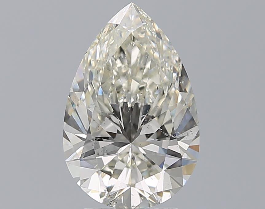 3.51ct J SI1 Rare Carat Ideal Cut Pear Diamond