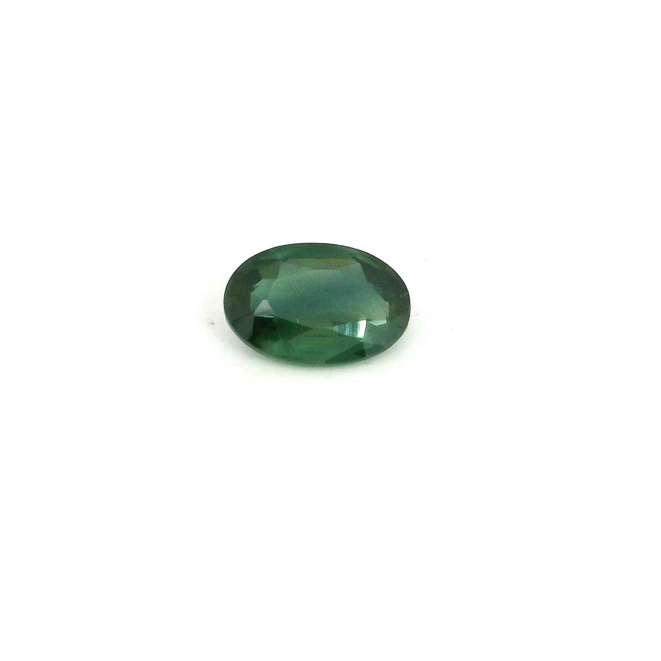 0.60 Carat Green Oval Sapphire