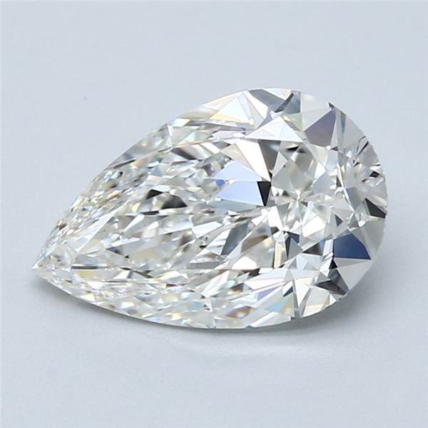 2.51ct G VS2 Rare Carat Ideal Cut Pear Diamond