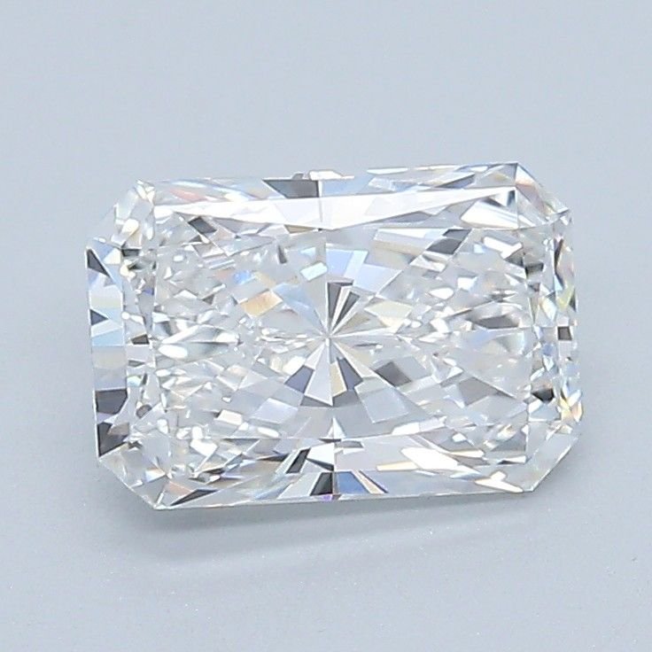 1.23ct D VVS2 Rare Carat Ideal Cut Radiant Lab Grown Diamond