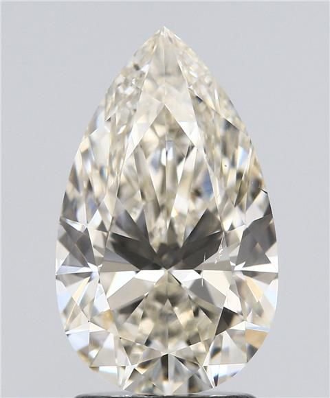 2.03ct K SI1 Rare Carat Ideal Cut Pear Diamond