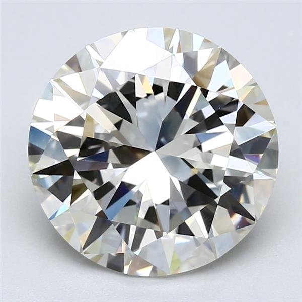 4.02ct K VVS2 Very Good Cut Round Diamond