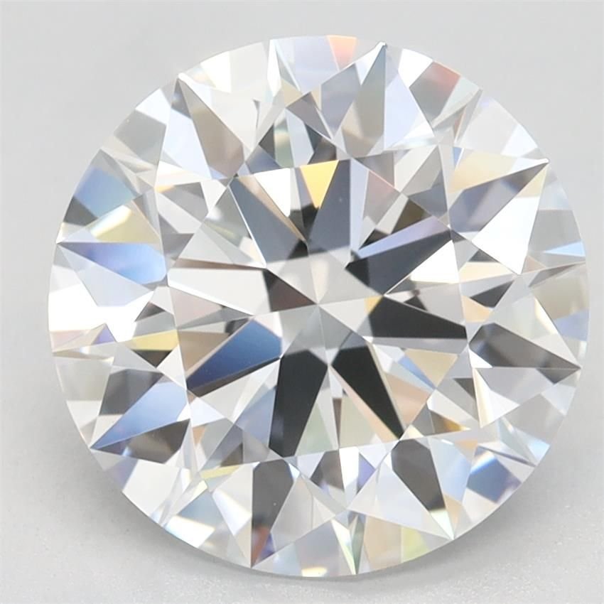 3.17ct D VVS2 Rare Carat Ideal Cut Round Lab Grown Diamond