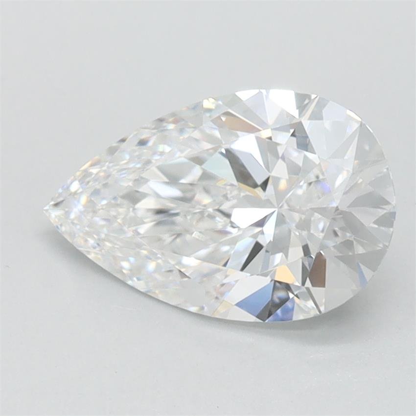 1.07ct D VVS2 Rare Carat Ideal Cut Pear Lab Grown Diamond