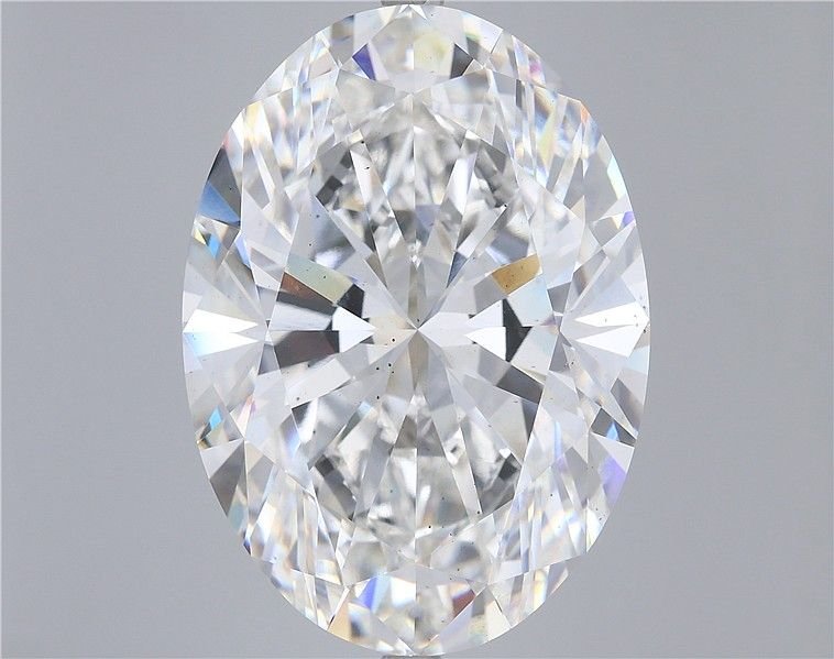 25.04ct F VS2 Rare Carat Ideal Cut Oval Lab Grown Diamond