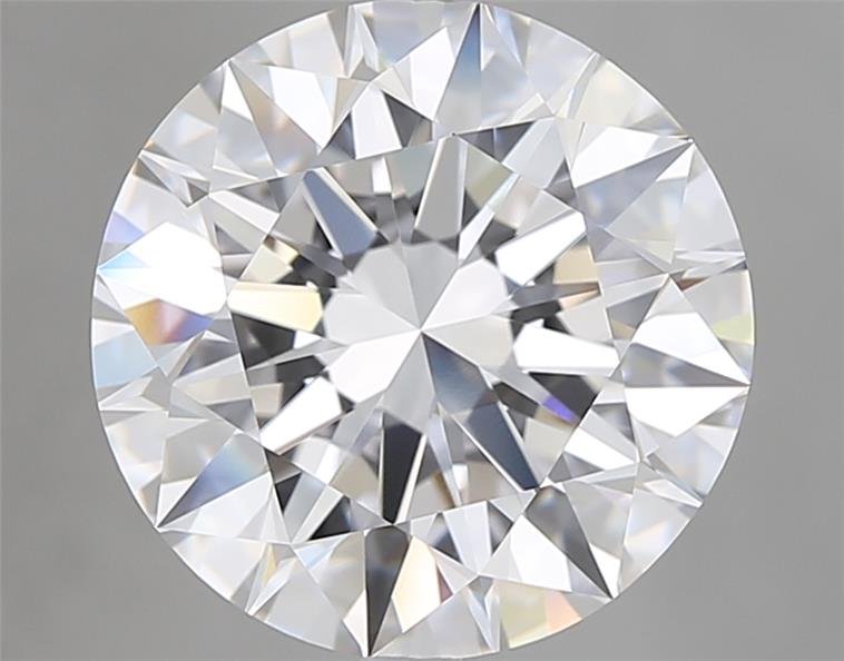 5.06ct D FL Rare Carat Ideal Cut Round Diamond