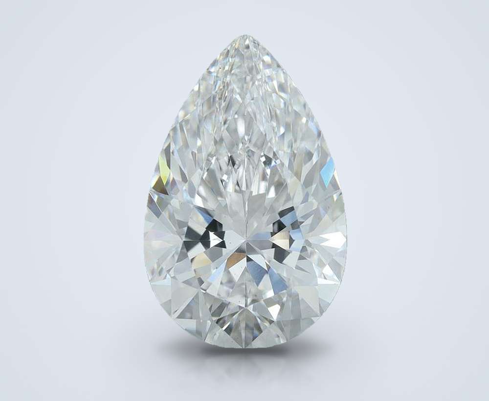5.52 Carat Pear Lab Diamond
