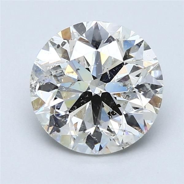 3.01ct H SI2 Very Good Cut Round Diamond