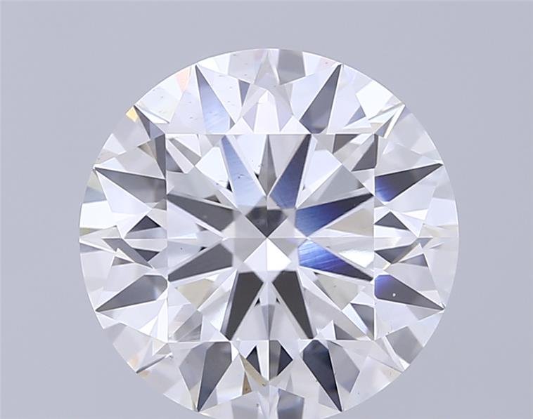 6.01ct F VS2 Rare Carat Ideal Cut Round Lab Grown Diamond