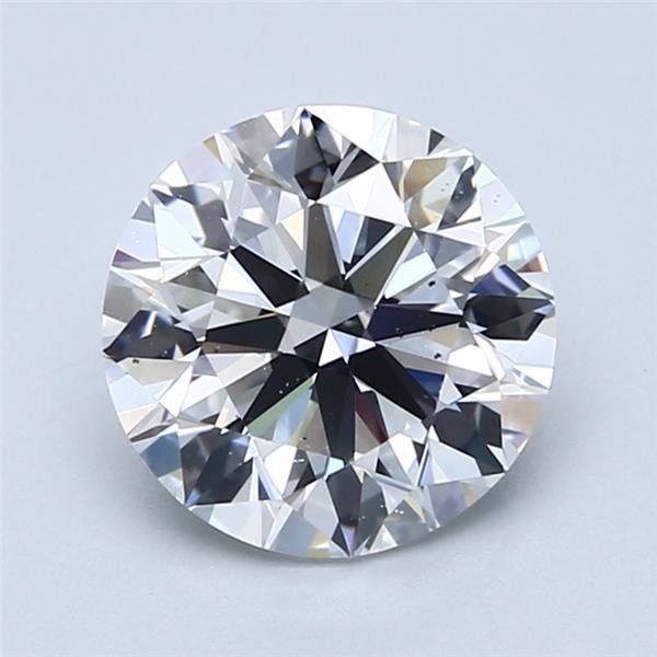 2.61ct E SI1 Rare Carat Ideal Cut Round Diamond