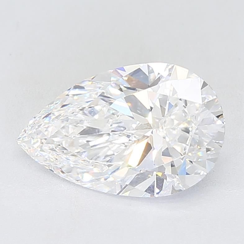4.01ct F VS1 Rare Carat Ideal Cut Pear Lab Grown Diamond