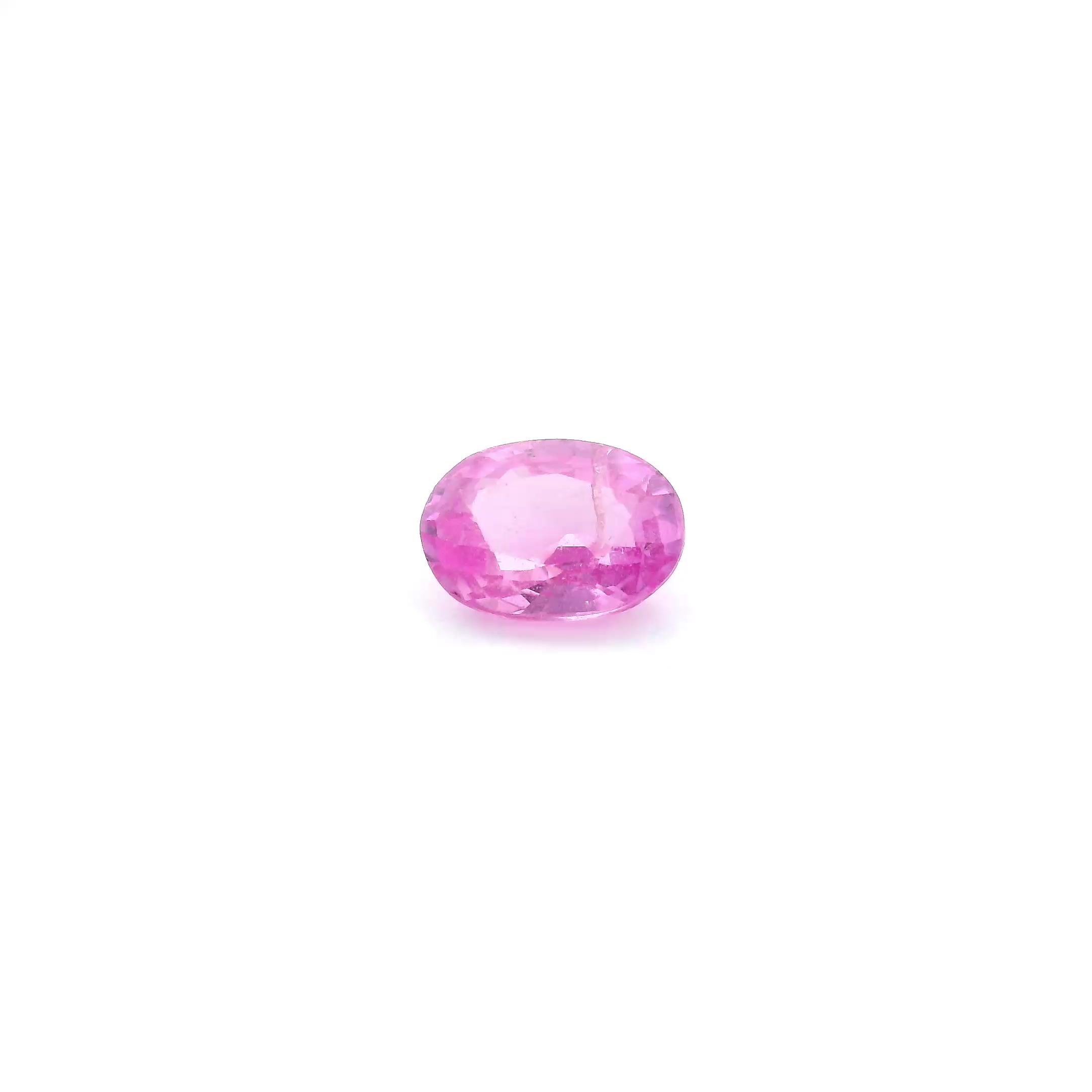 0.72 Carat Light Pink Oval Sapphire