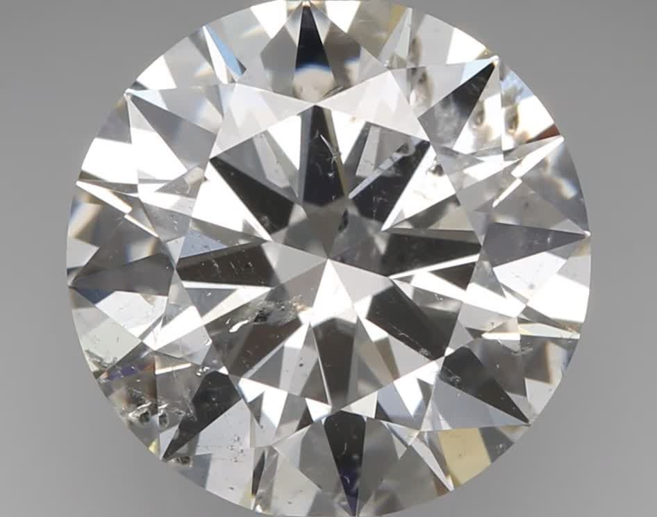 2.80ct H SI2 Rare Carat Ideal Cut Round Diamond