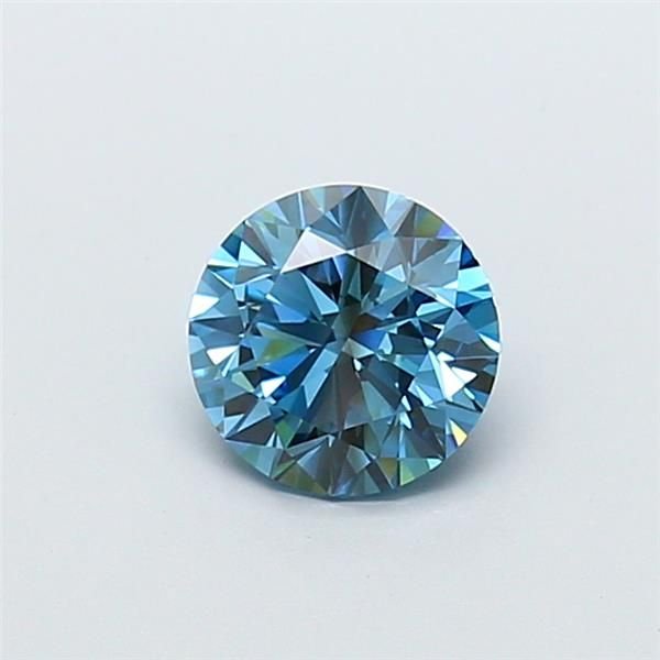1.63 Ct. Fancy Vivid Blue Round Lab Diamond