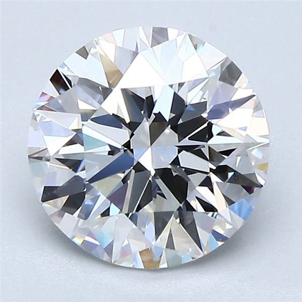 2.01ct F VVS1 Rare Carat Ideal Cut Round Diamond