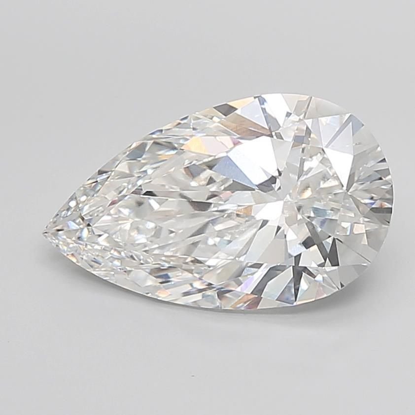 10.03ct F VVS2 Rare Carat Ideal Cut Pear Lab Grown Diamond