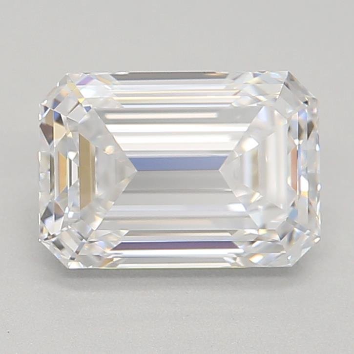 1.08ct D VVS2 Rare Carat Ideal Cut Emerald Lab Grown Diamond