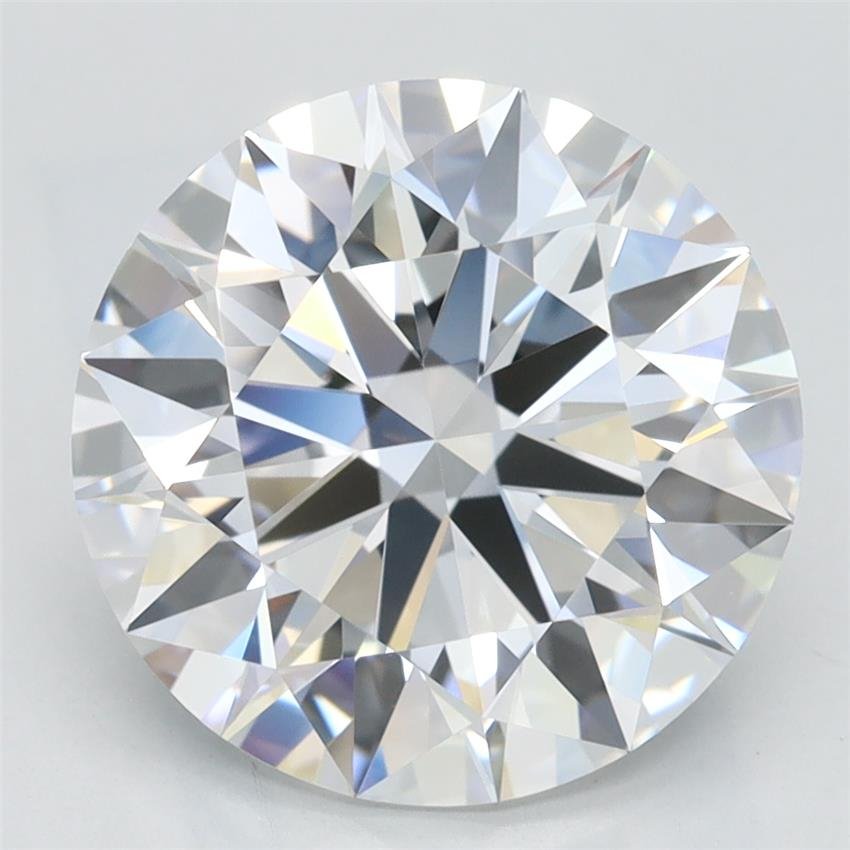 3.42ct D FL Rare Carat Ideal Cut Round Lab Grown Diamond