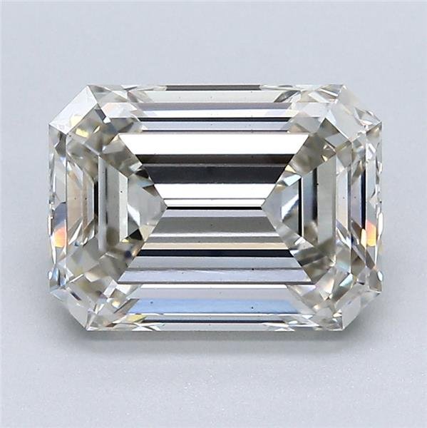 3.01ct I VS1 Rare Carat Ideal Cut Emerald Lab Grown Diamond