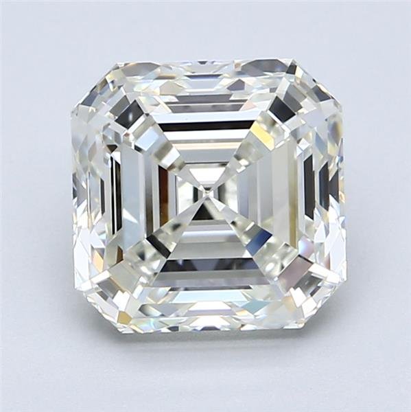 3.70ct K VVS2 Rare Carat Ideal Cut Asscher Diamond