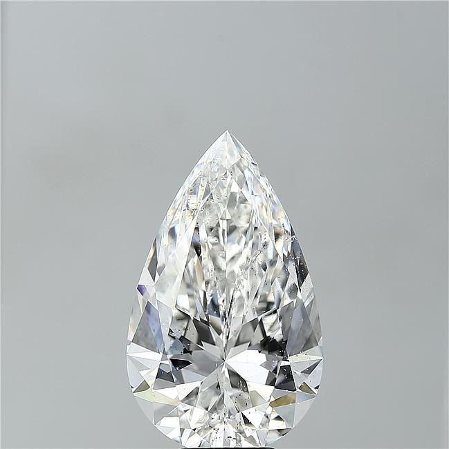 10.05ct F SI2 Rare Carat Ideal Cut Pear Diamond