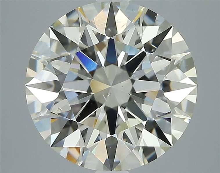 4.01ct K SI1 Rare Carat Ideal Cut Round Diamond