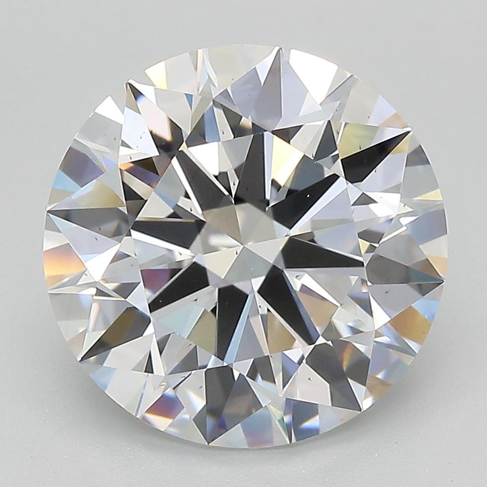 5.26ct E VS2 Rare Carat Ideal Cut Round Lab Grown Diamond