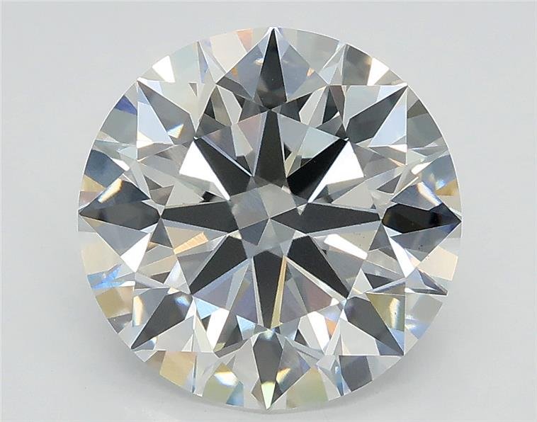 3.04ct F VS2 Rare Carat Ideal Cut Round Lab Grown Diamond