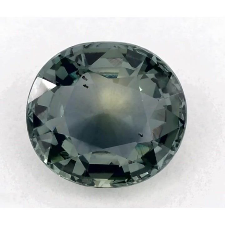 2.09 Carat Green Oval Sapphire