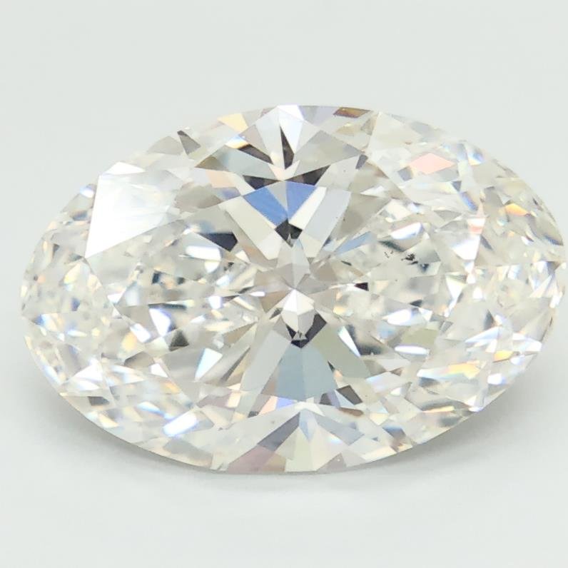 3.41ct F VS2 Rare Carat Ideal Cut Oval Lab Grown Diamond