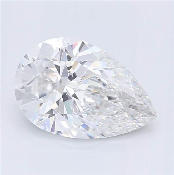 0.66ct F SI1 Rare Carat Ideal Cut Pear Lab Grown Diamond