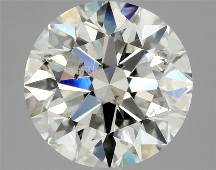 2.92ct K SI2 Rare Carat Ideal Cut Round Diamond