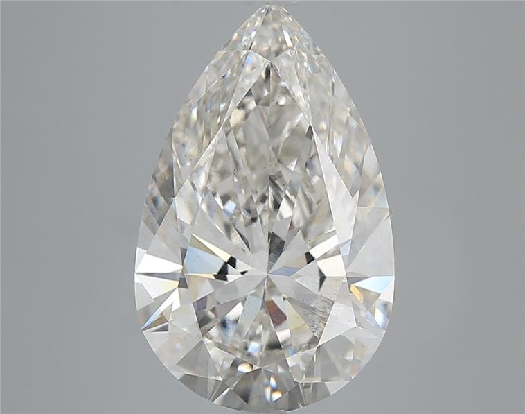 5.05ct H VS2 Rare Carat Ideal Cut Pear Lab Grown Diamond