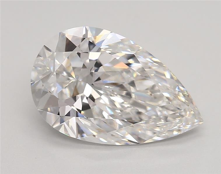 3.70ct E VS1 Rare Carat Ideal Cut Pear Lab Grown Diamond