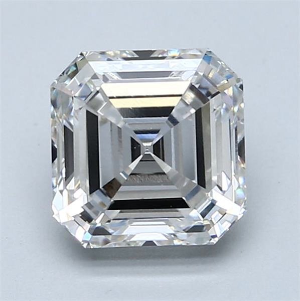 2.08ct F VS1 Rare Carat Ideal Cut Asscher Lab Grown Diamond