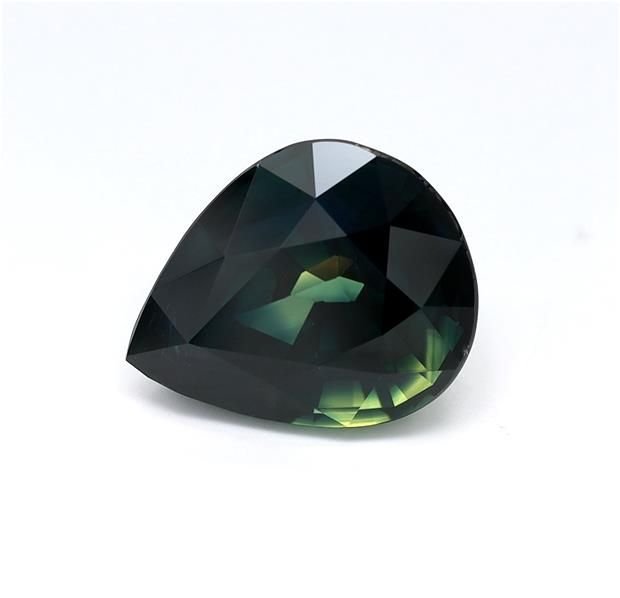 6.04 Carat Multicolor Pear Sapphire