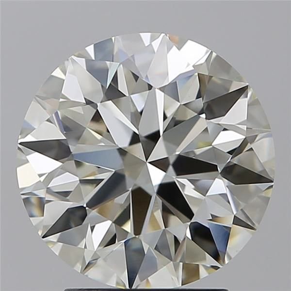 3.02ct J VVS2 Rare Carat Ideal Cut Round Diamond