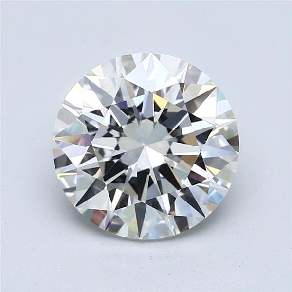 3.02ct H VVS2 Rare Carat Ideal Cut Round Diamond