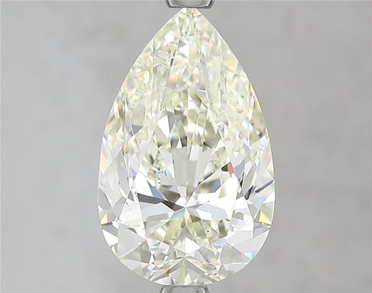 3.01ct K SI1 Rare Carat Ideal Cut Pear Diamond