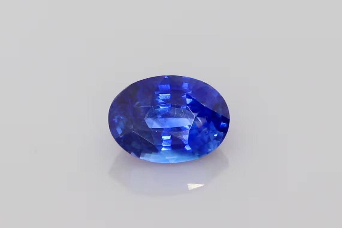 2.35 Carat Vivid Blue Oval Sapphire