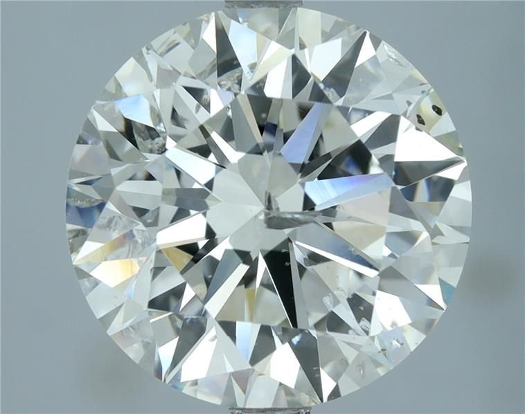 5.31ct I SI2 Rare Carat Ideal Cut Round Diamond