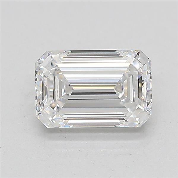 1.06ct D VVS2 Rare Carat Ideal Cut Emerald Lab Grown Diamond