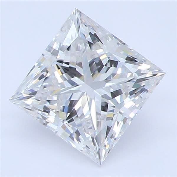 0.92ct E SI1 Rare Carat Ideal Cut Princess Lab Grown Diamond