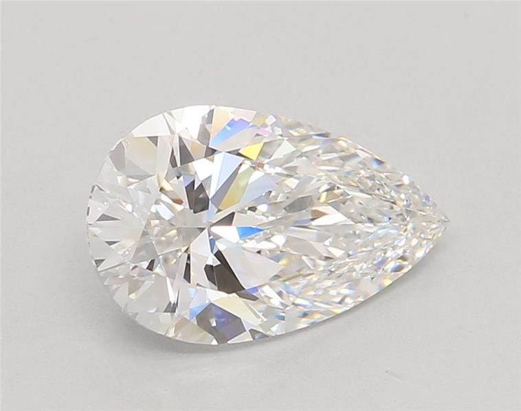2.84ct F VVS2 Rare Carat Ideal Cut Pear Lab Grown Diamond