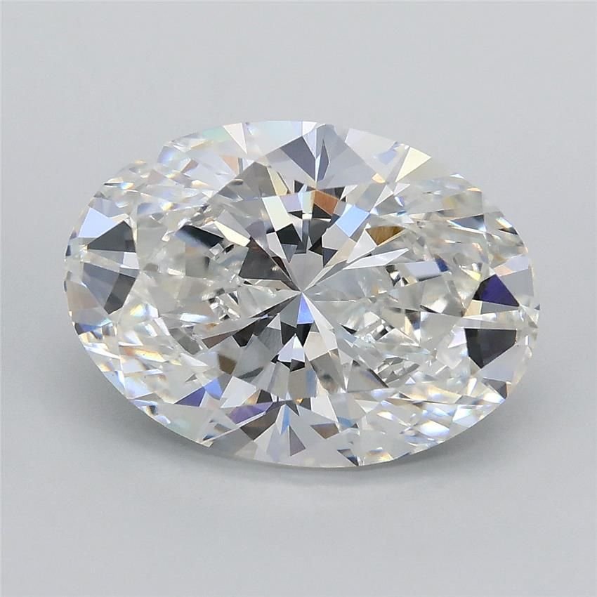 3.42ct F VS1 Rare Carat Ideal Cut Oval Lab Grown Diamond